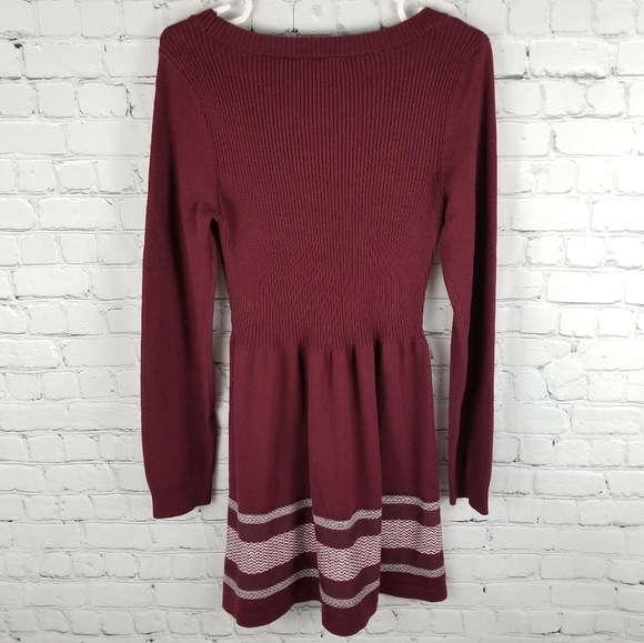 CLOUD CHASER | ribbed long sleeve sweater dress - Picture 4 of 7